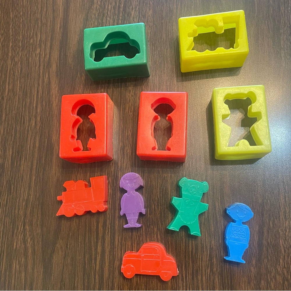 Vintage MCM 1970s Kohner Toddler Baby Learning Puzzle Blocks